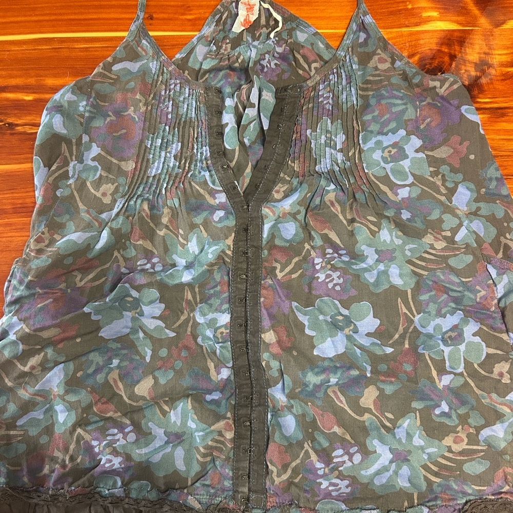 Floral Camouflage Women's Top